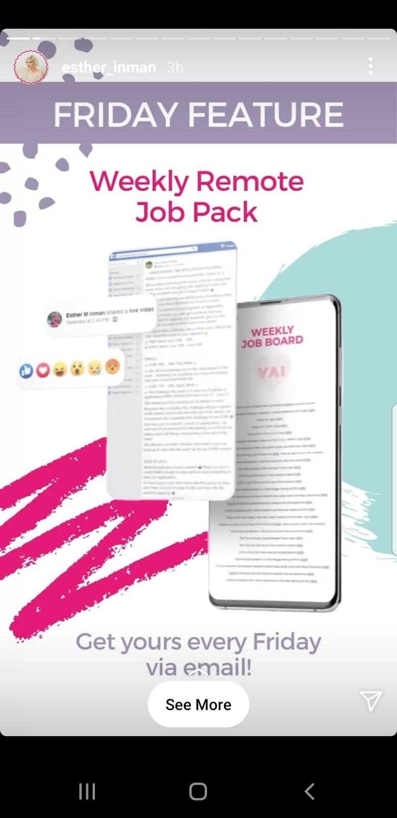 دورة يوم الجمعة VAI بالطبع ميزة حزمة العمل عن بعد الأسبوعية