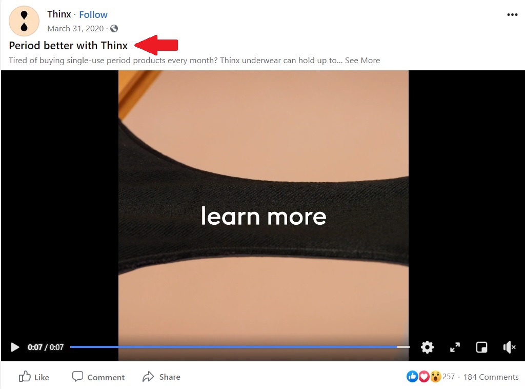 الدورة الشهرية أفضل مع Thinx