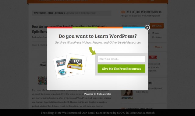 wpbeginner、終了インテント