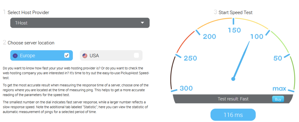 速度テストを開始します。