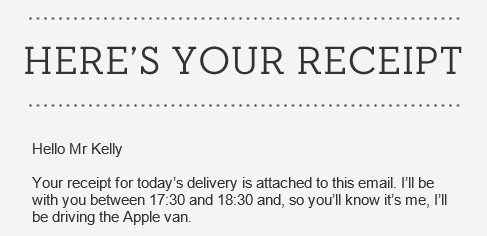 وهنا إيصالك.