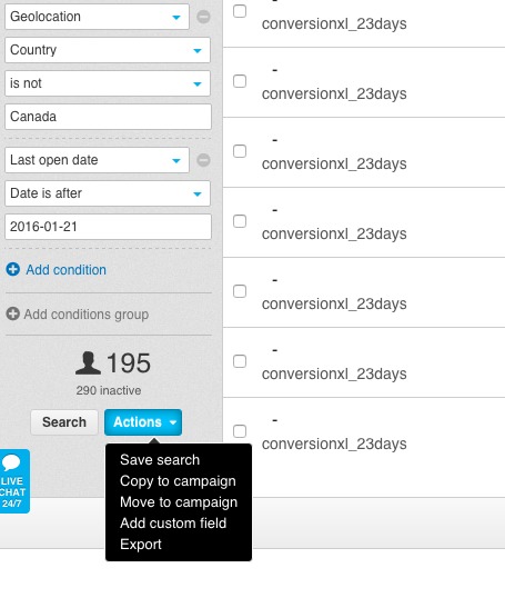 GetResponse Pasul 2.