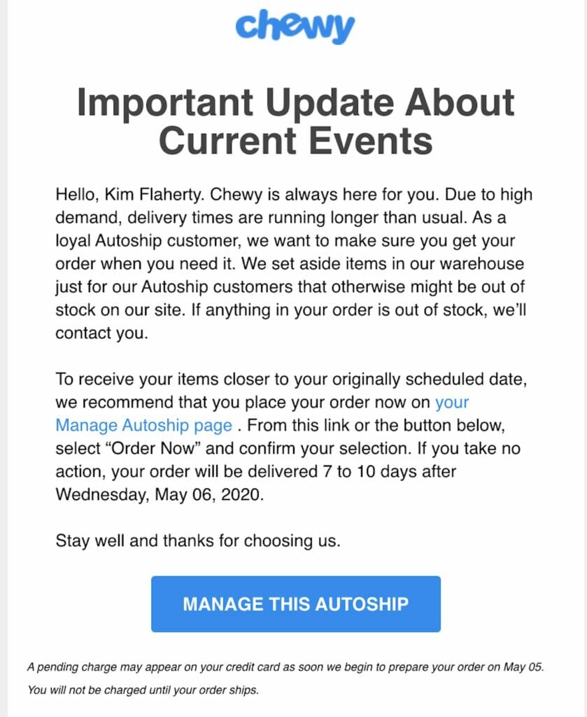 이월 주문에 대한 질긴 업데이트.