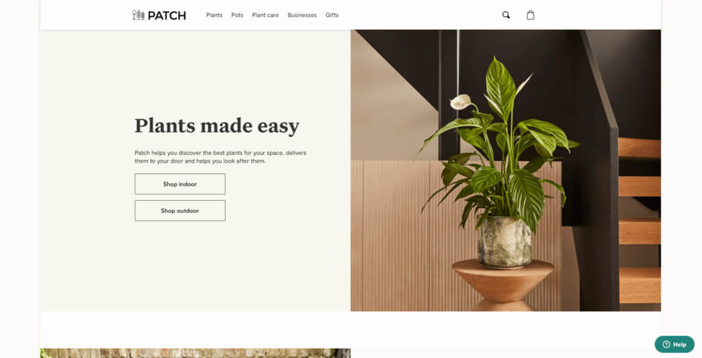 Patch-uri captură de ecran a paginii de pornire