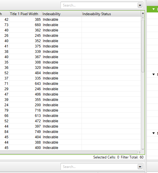 Indexierbarkeitsprüfung von Screaming Frog