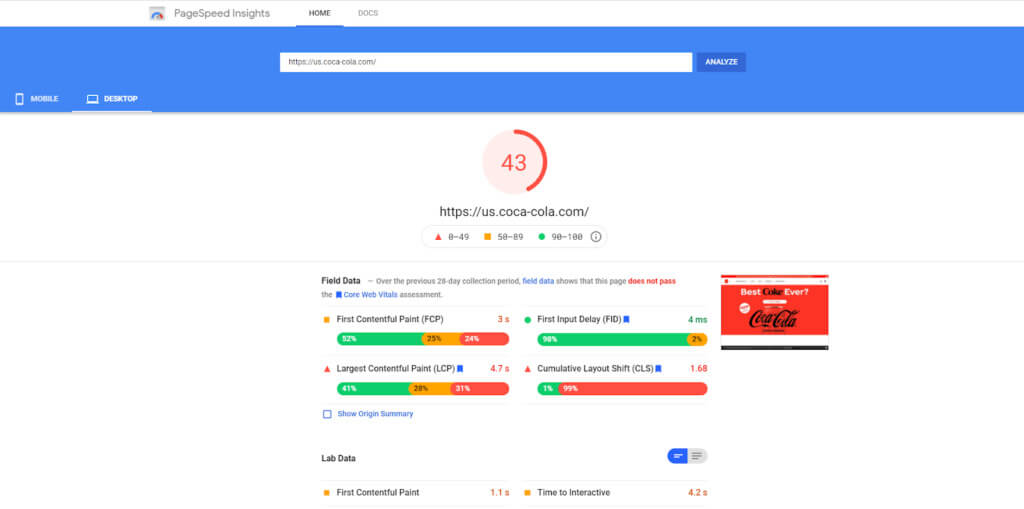 Google PageSpeed-Checker
