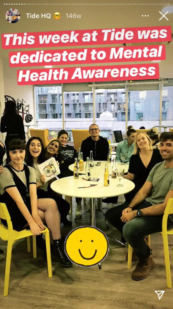 Beispiel einer Instagram-Story von Tide