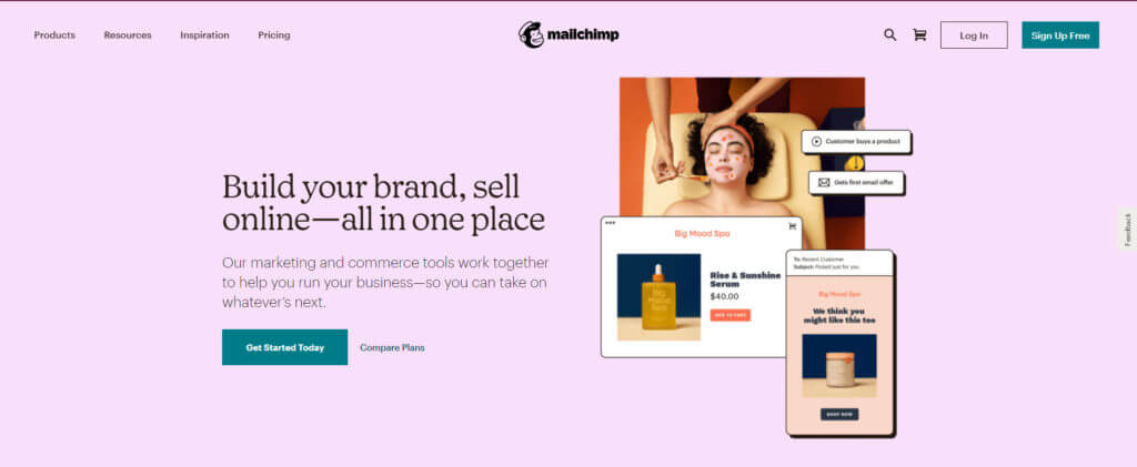 메일침프 홈페이지