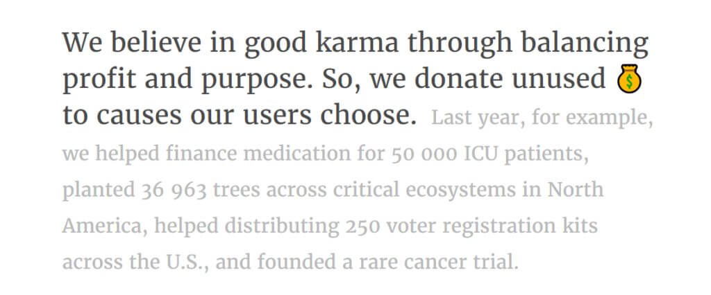 레모네이드의 브랜드 미션