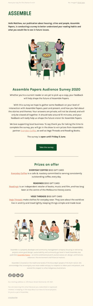 Exemplu de asamblare a e-mailului