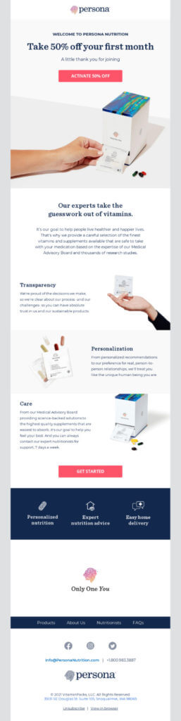 Exemplu de e-mail personal