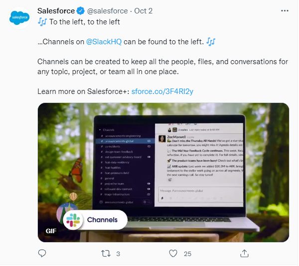 Exemplo de conteúdo do Facebook Twitter