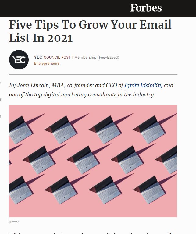 Contoh untuk artikel Forbes