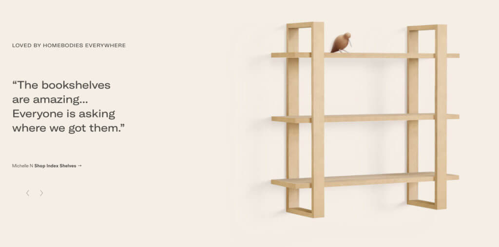 Pagina de destinație Burrow exemplu 7