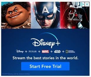 Exemplu de anunțuri banner Disney+