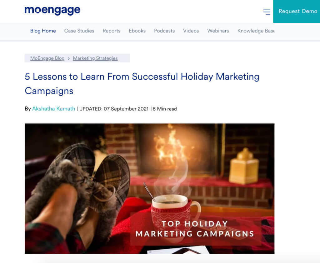 Exemplu de postare pe blog bazată pe tendințe