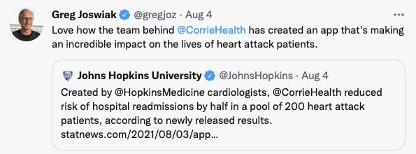 グレッグ・ヨスウィアックのツイート例