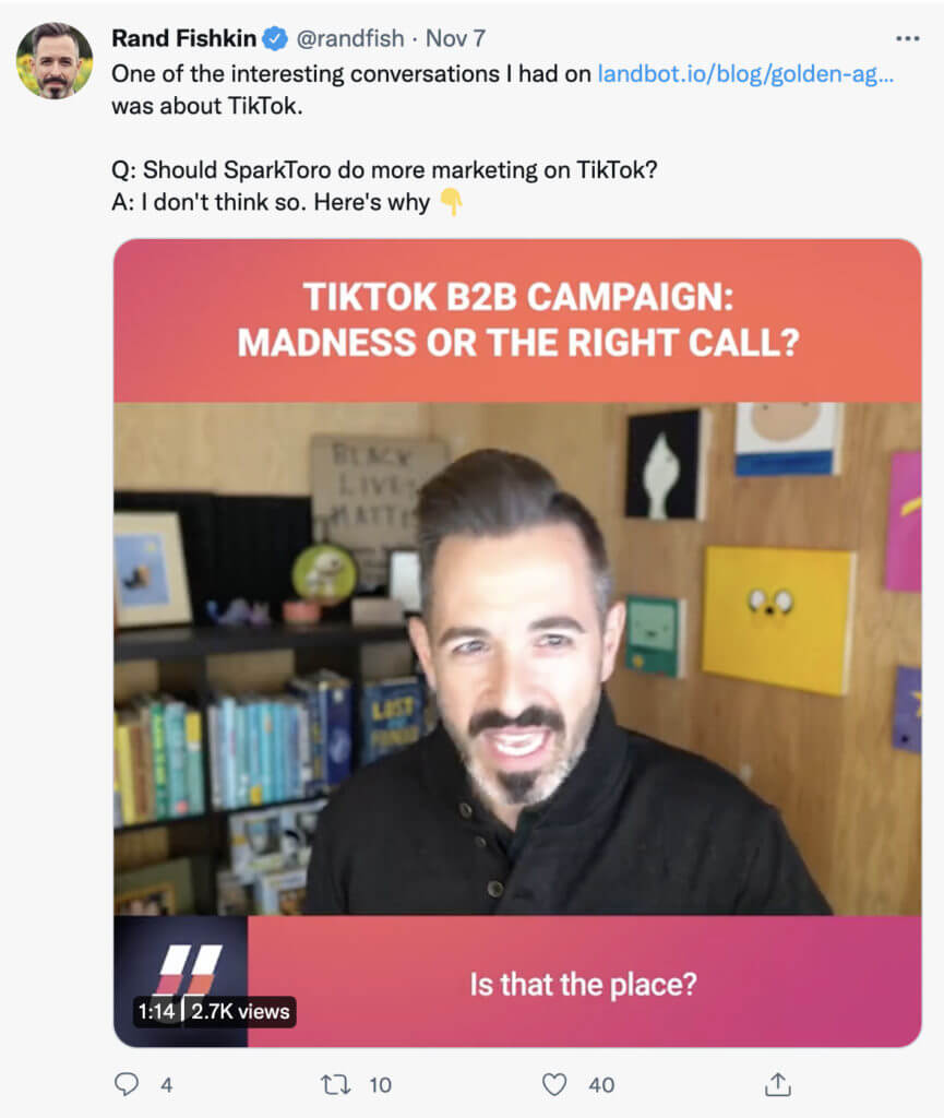 ランド・フィシュキンのツイッタービデオ
