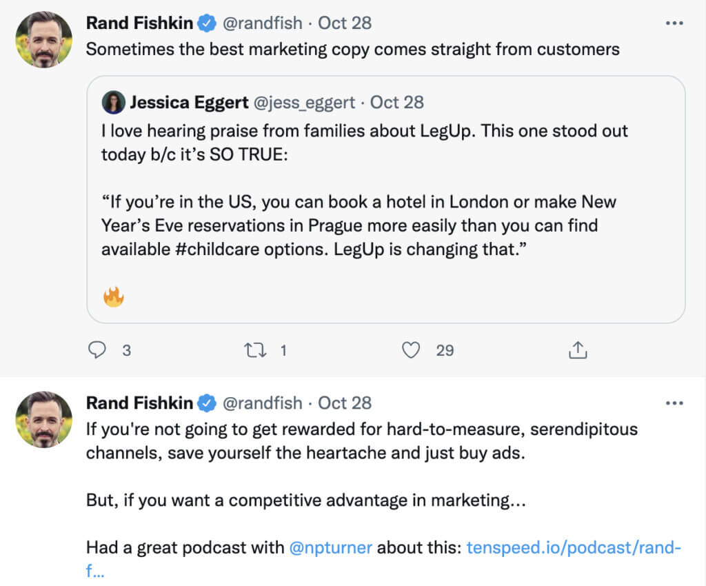 ランド・フィシュキンのツイート例