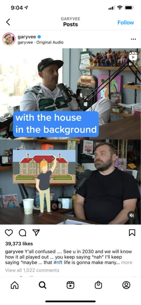 GaryVeeInstagramの投稿例