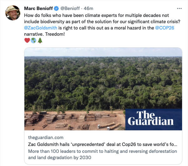 マーク・ベニオフのツイート例