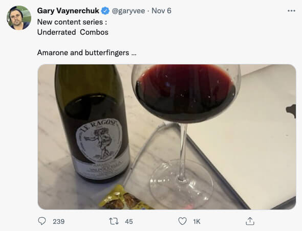 ゲイリー・ヴィーのツイート例