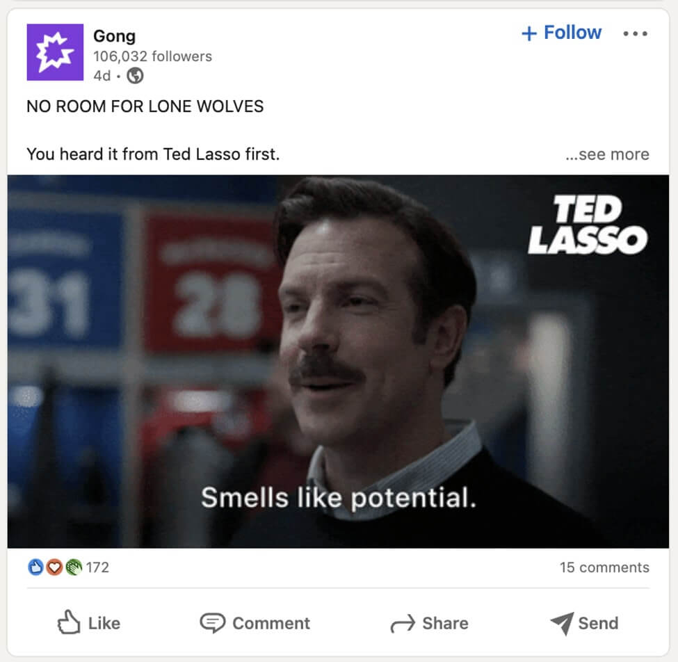 gong twitter tweet não há espaço para lobos solitários