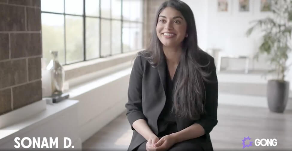 gong linkedin criar captura de tela de vídeo de fãs delirantes