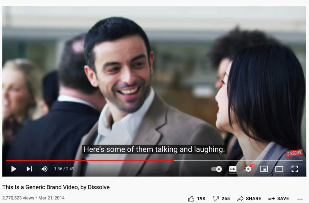 Exemple de campagne vidéo de marque