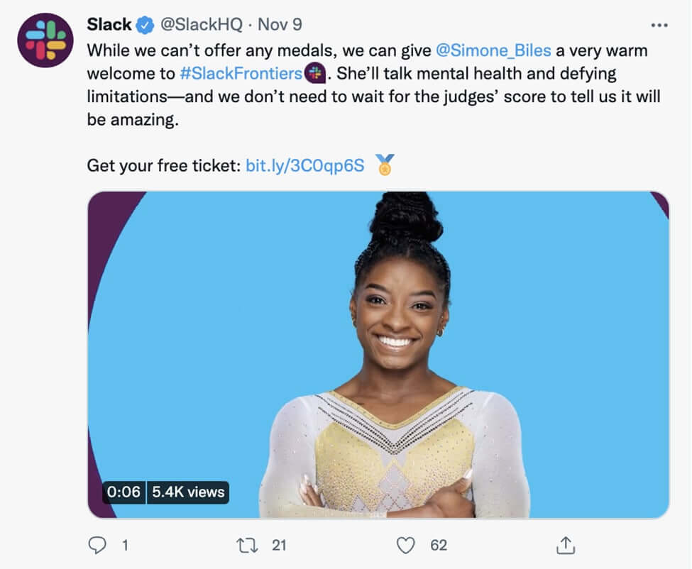 ภาพหน้าจอหย่อน ทวิตเตอร์ ทวีตเนื้อเรื่อง simone biles