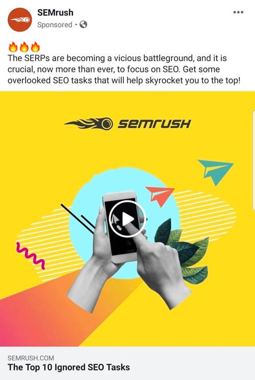 Пост, спонсируемый SEMrush