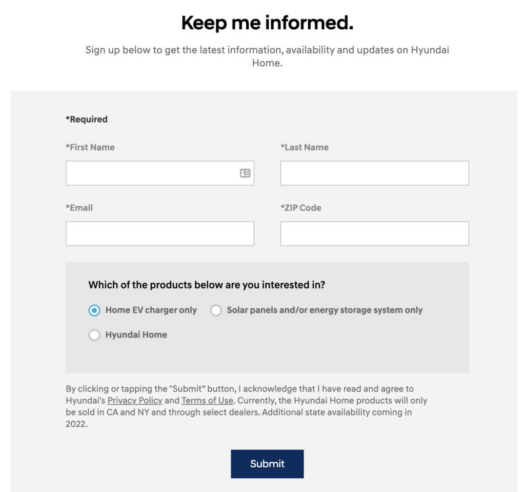 現代 EV 產品註冊