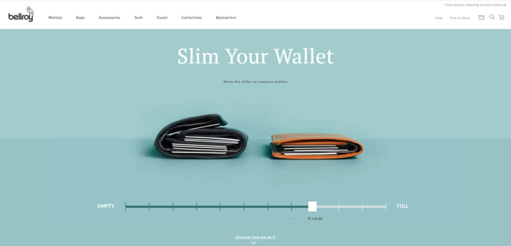 Bellroy 產品比較工具