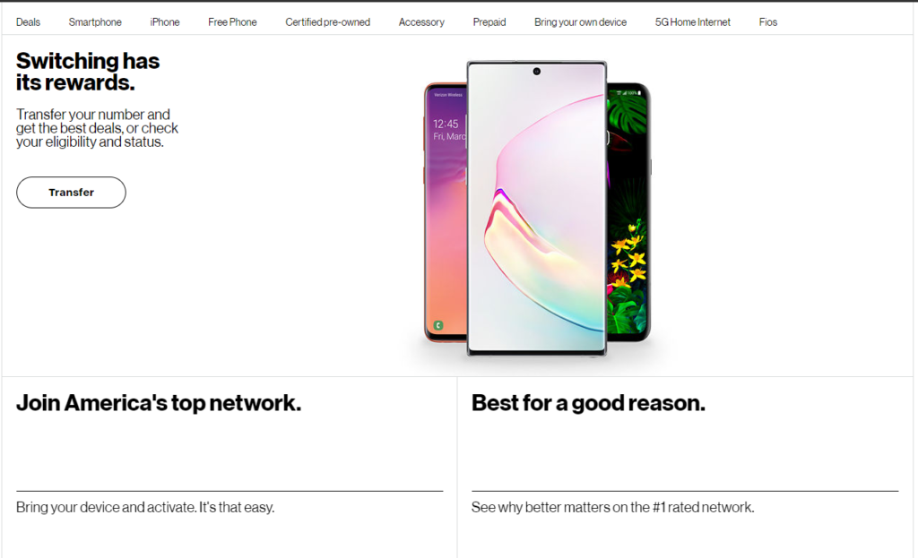 Verizon การแข่งขันเปลี่ยน