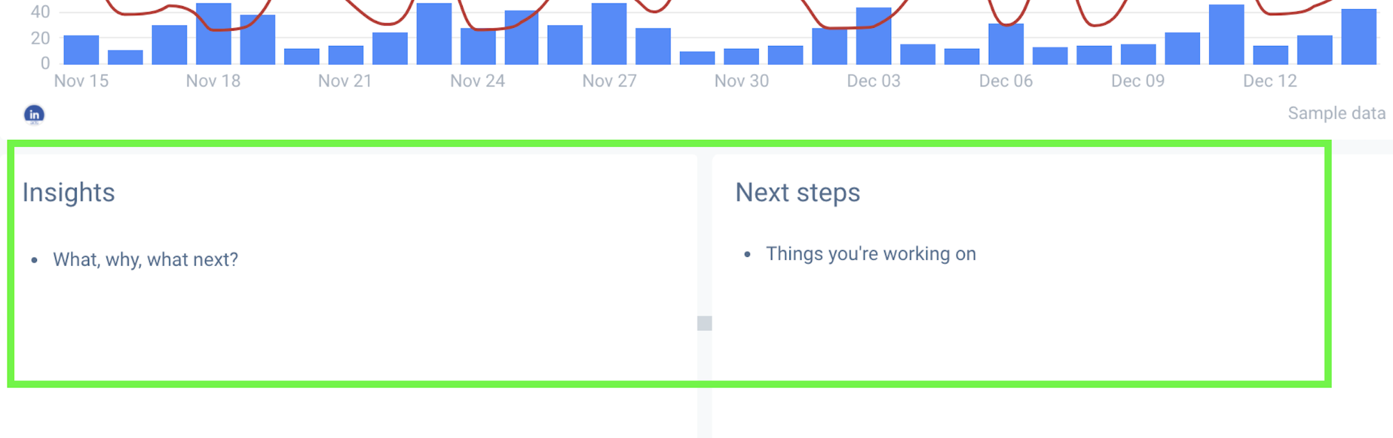 在為客戶或高管創建 SEO 報告時，可以而且應該留下評論。