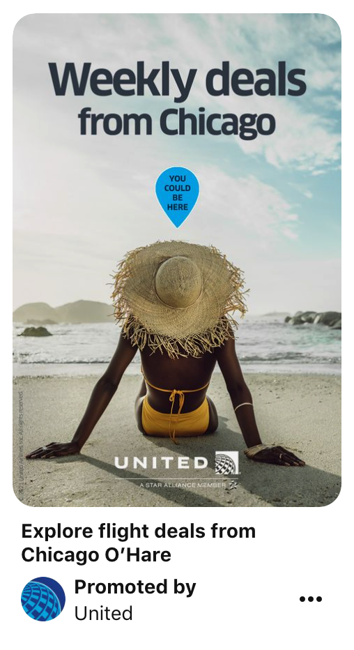 Iklan statis Pinterest.