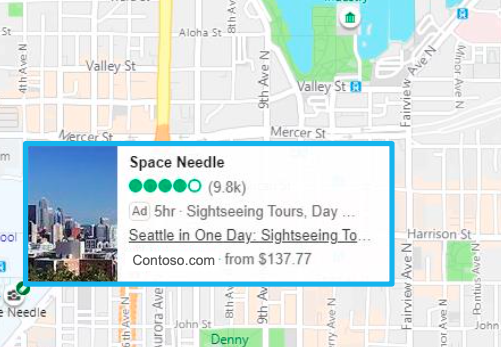 microsoft turları ve etkinlik reklamları - önemli noktanın üzerine gelme