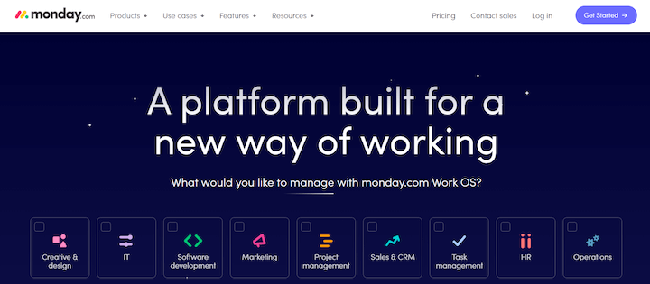 ejemplo de encabezado de sitio web con inicio de sesión