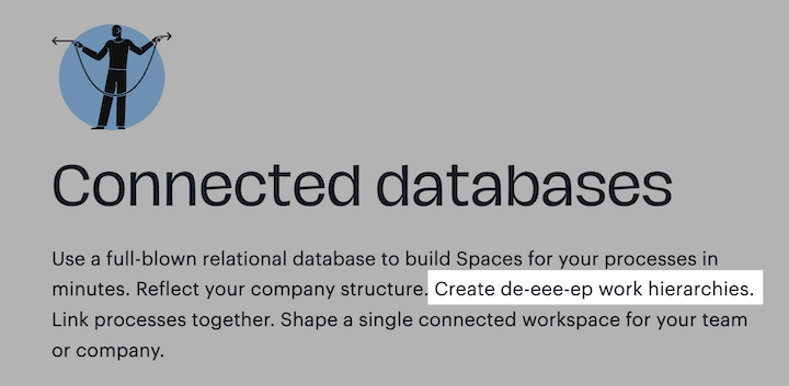 nada percakapan - contoh di beranda situs web
