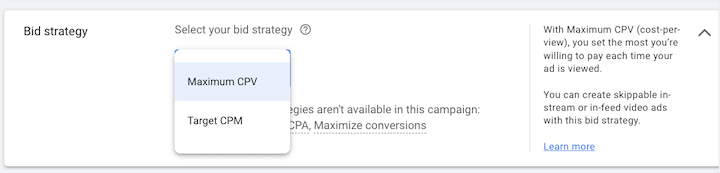 come fare pubblicità su youtube - strategia di offerta