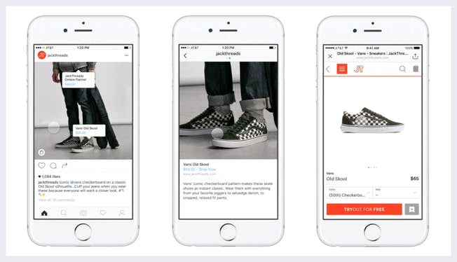 Esempio di bilico su Instagram