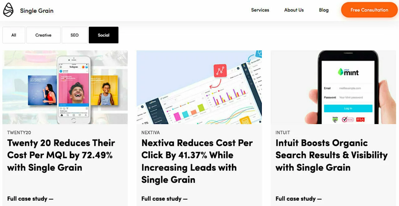 SG 案例研究页面