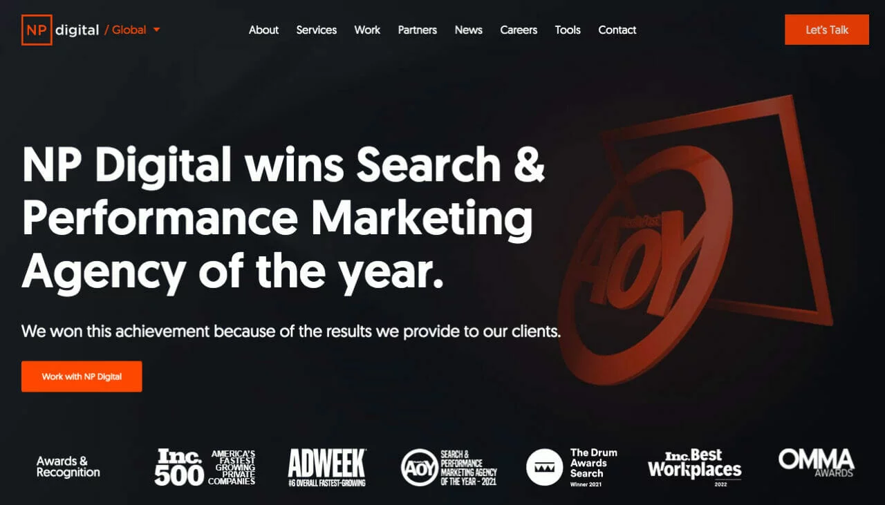 NP디지털 홈페이지