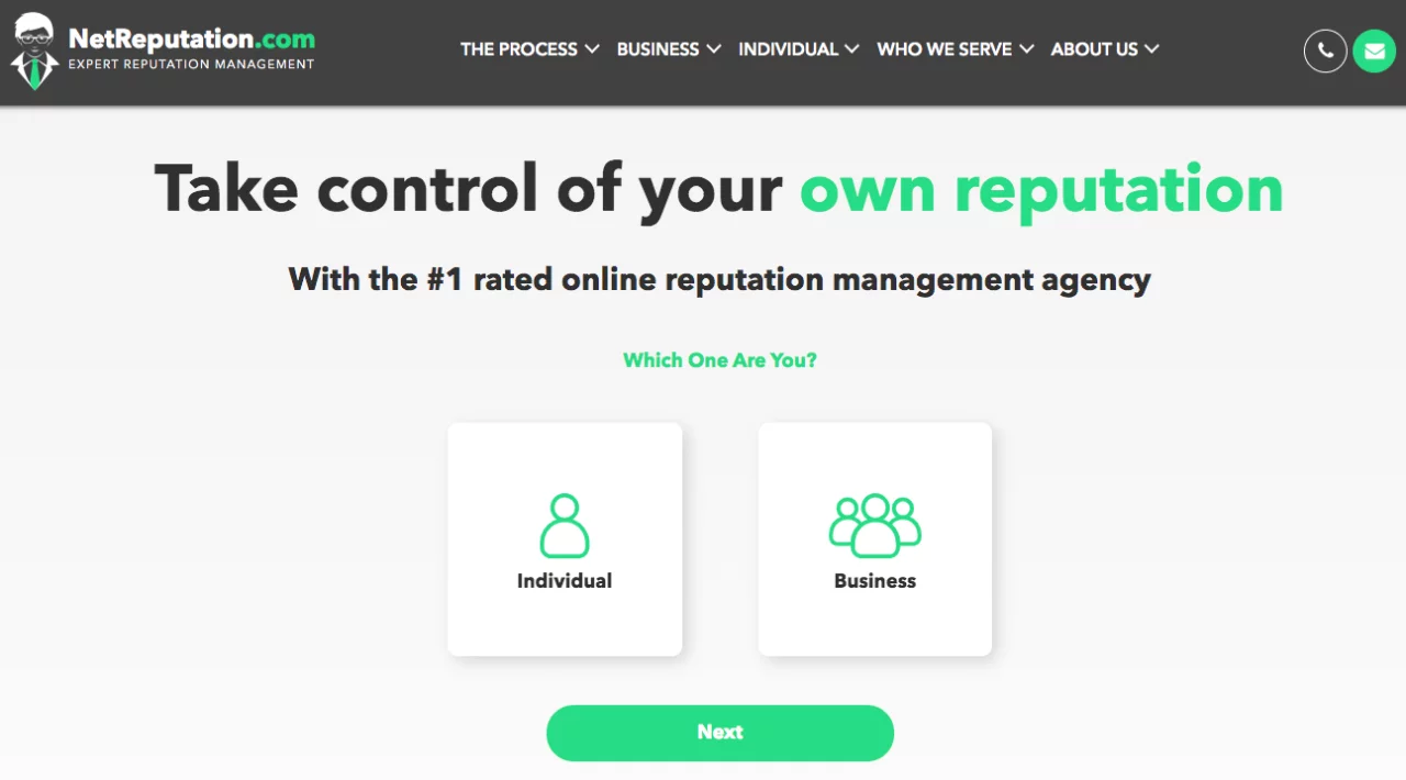 Домашняя страница NetReputation