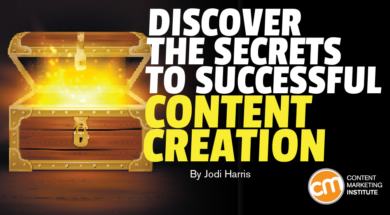 รูปภาพแสดงข้อความที่ระบุว่า Discover the Secrets to Successful Content Creation with CMI logo