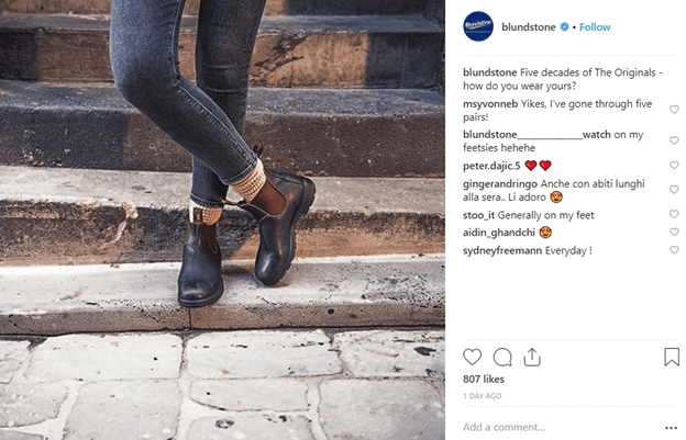 مثال على التفاعل لسلسلة قيمة وسائل التواصل الاجتماعي