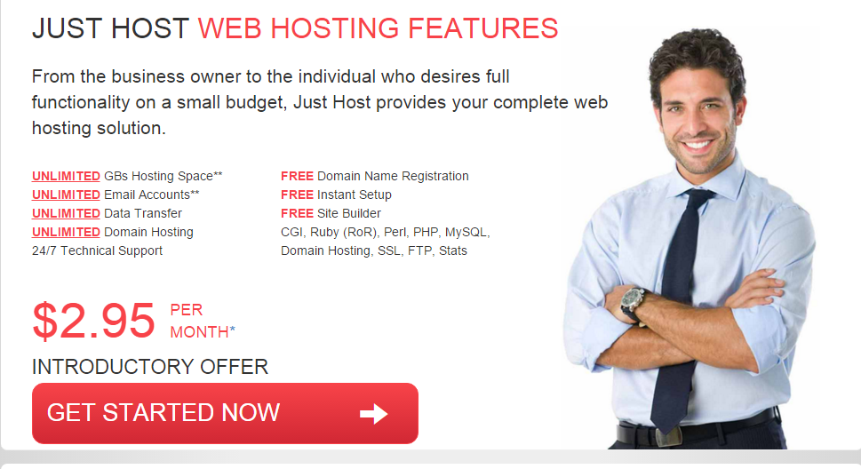 Just Host Web Hosting Features