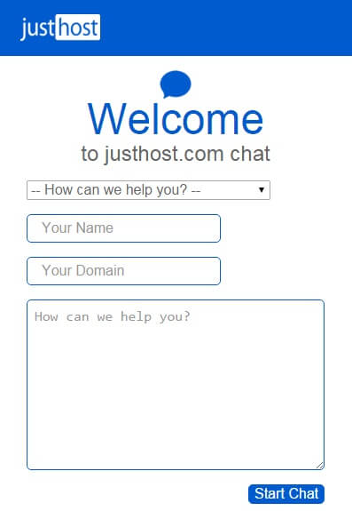 JustHost review customer support
