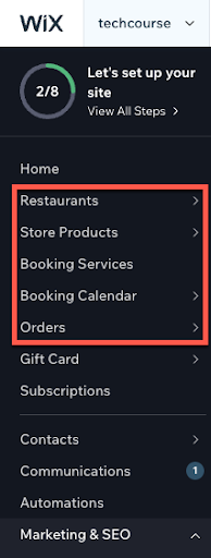Wix Dashboard Sayfa Yöneticisi