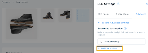 Wix dikey sayfasına birden çok işaretleme ekleme